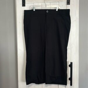 Ava & Viv - Cropped Wide Leg Pants - Black